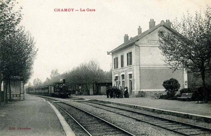 Gare de Chamoy- Velorail de l'Aube - https://www.velorail-aube.fr/ ©Velorail-de-l-Aube