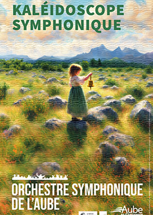 affiche kaléidoscope symphonique Département de l'Aube / Conception : Talky Walky - Visuel généré avec l'IA