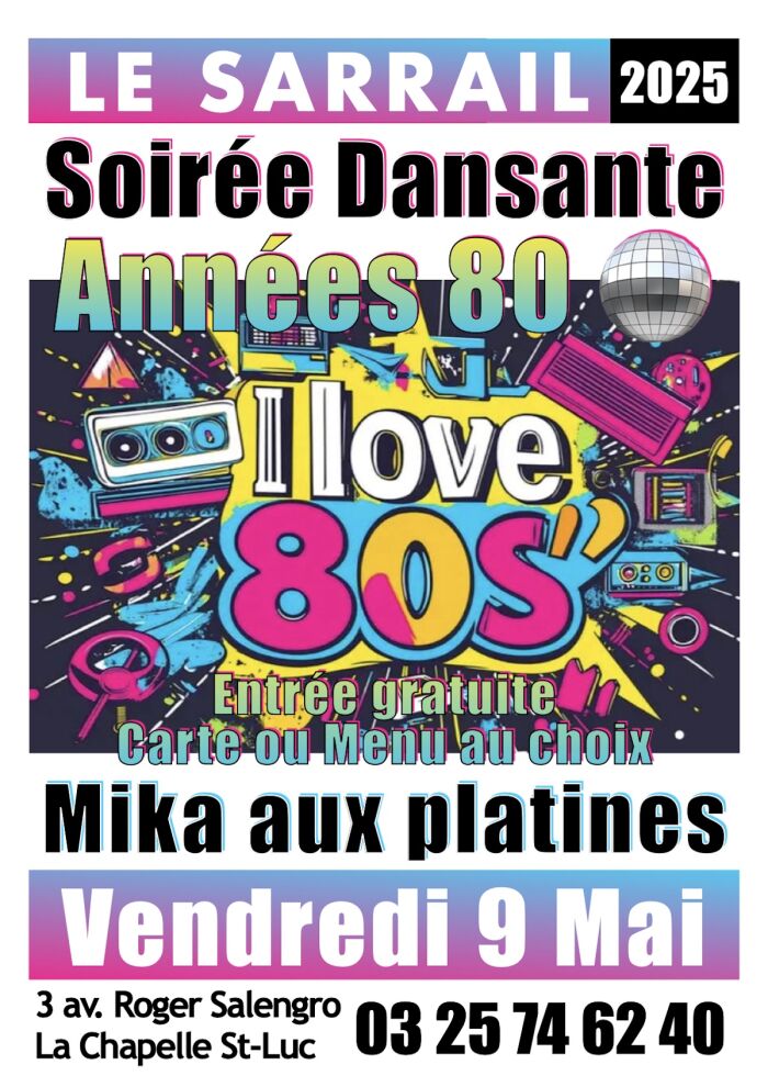 Affiche soirée dansante Le Sarrail