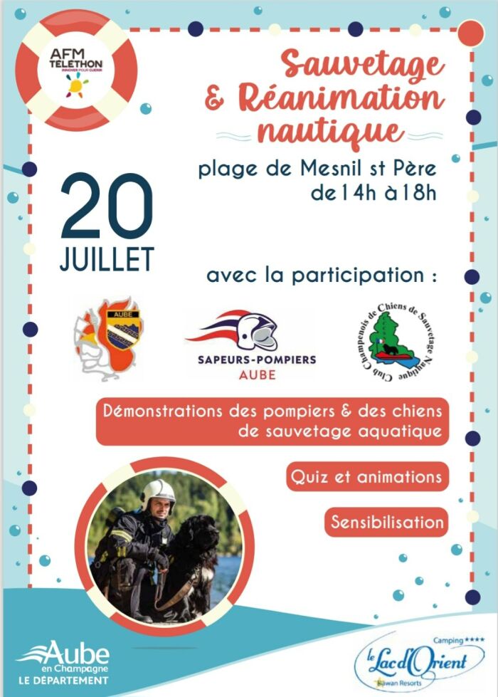 Sauvetage et Réanimation nautique_Mesnil-Saint-Père AFM téléthon 10
